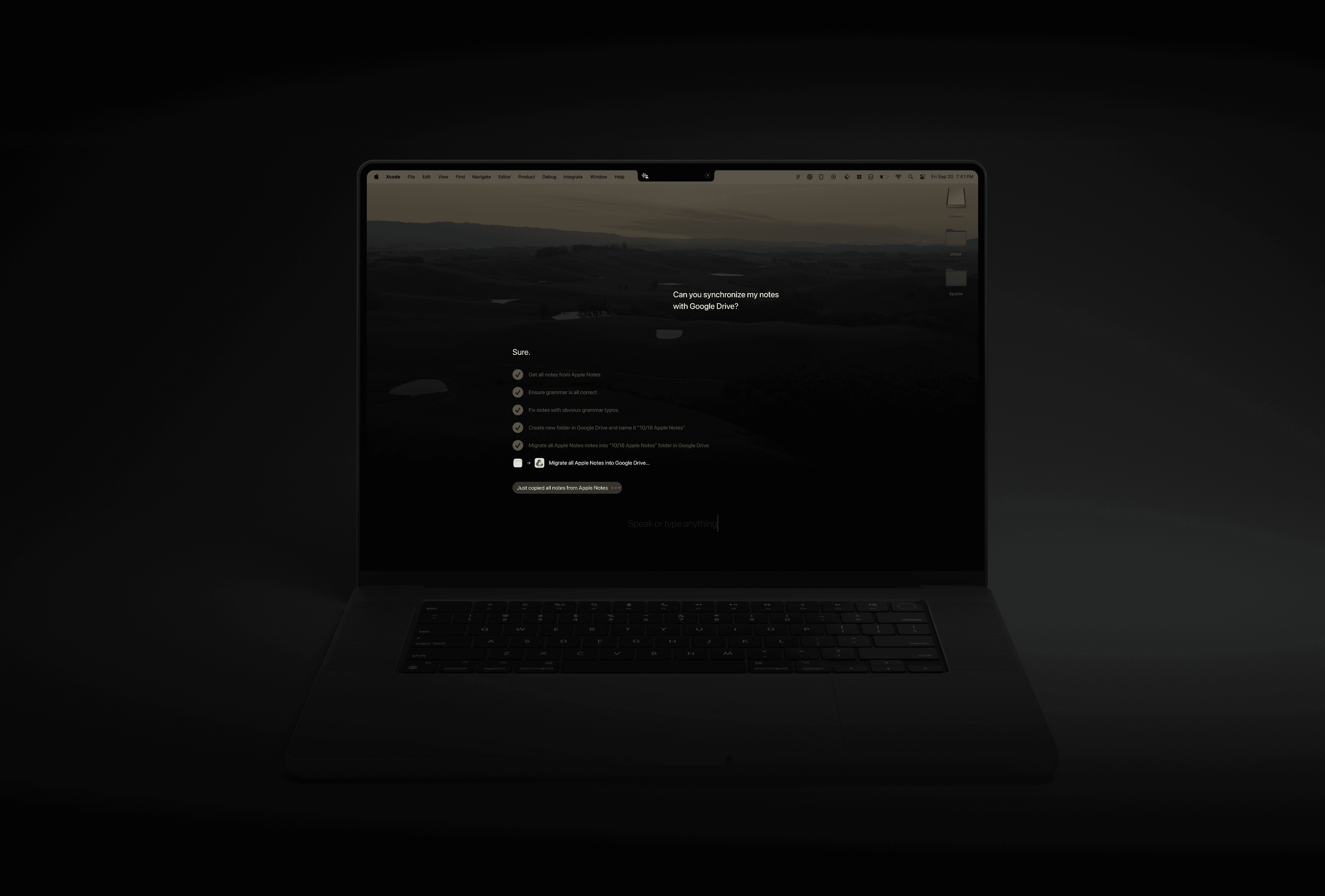 AI Interface Visualization